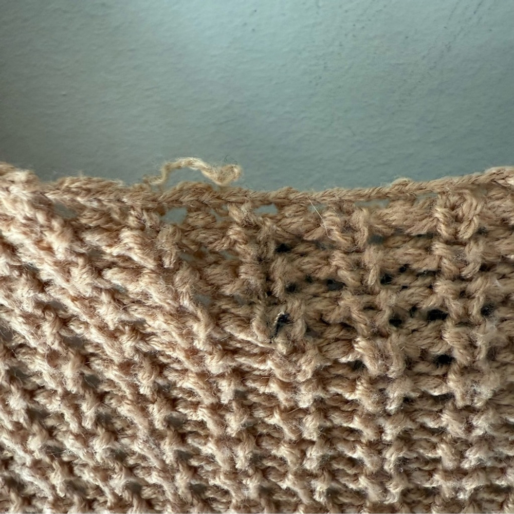 Urban Heritage Tan Cardigan Sweater Chunky Knit Open Front Women’s S - Picture 7 of 9